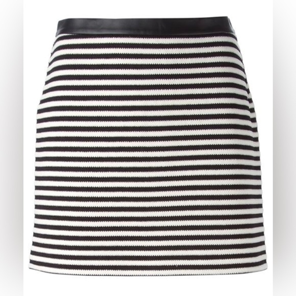 T by Alexander Wang • Twisted Stripe Mini Shirt • SZ 4 • Retail $350 - Picture 2 of 16